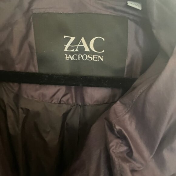 Zac Posen purple and black puffer -waist length size-medium - Picture 4 of 4